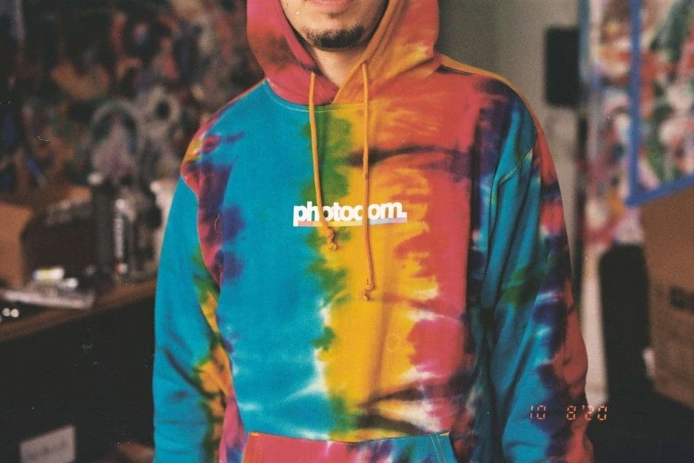 Photodom. Tie-dye Logo Hoodie 1 Photodom. Tie-dye Logo Hoodie