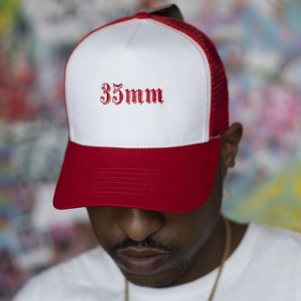 35mm Trucker Hat – Red 2 35mm Trucker Hat – Red - Image 2