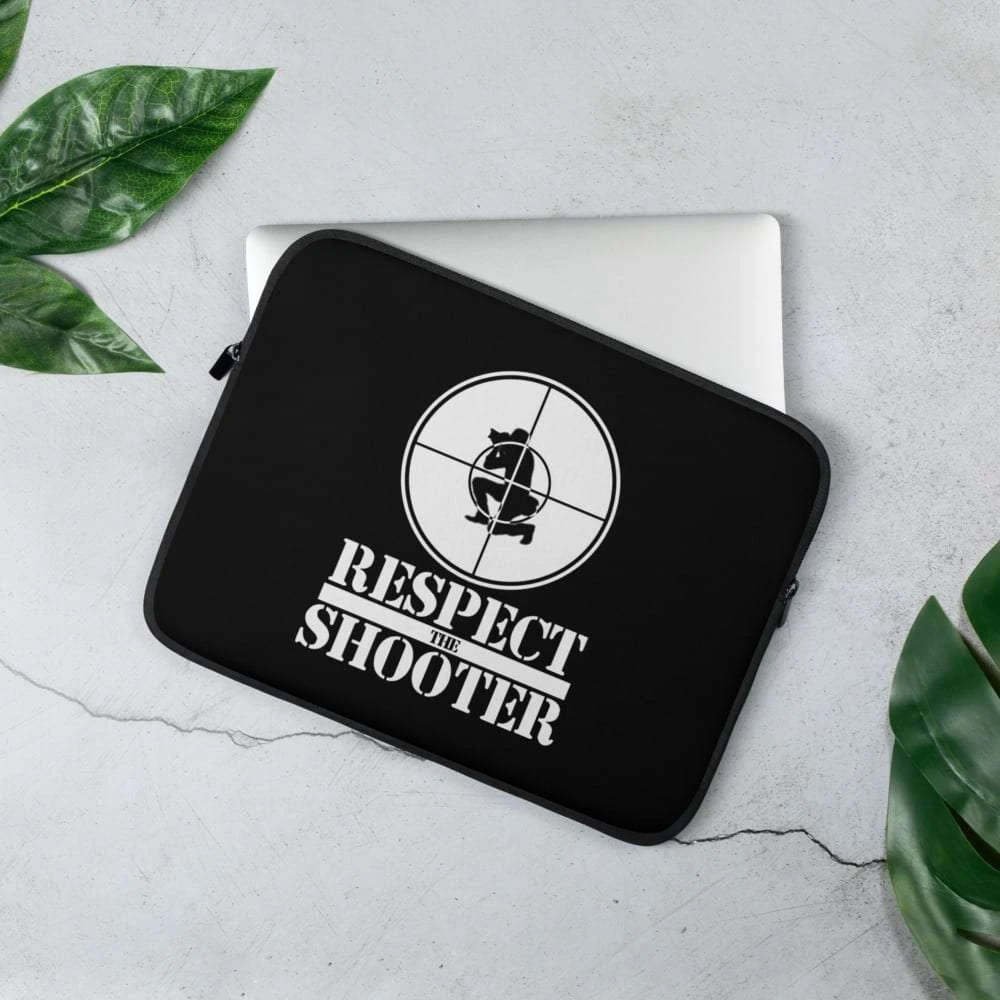 Respect The Shooter Laptop Sleeve 2 Respect The Shooter Laptop Sleeve - Image 2