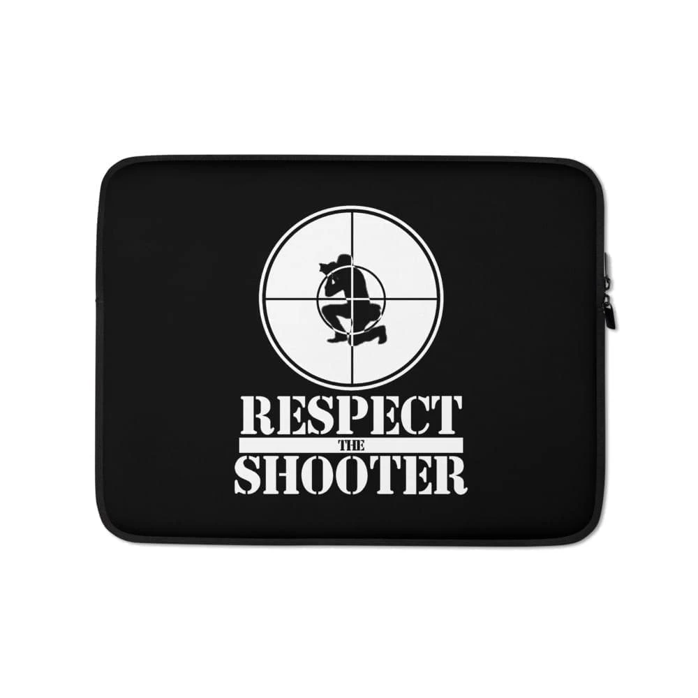 Respect The Shooter Laptop Sleeve 3 Respect The Shooter Laptop Sleeve - Image 3