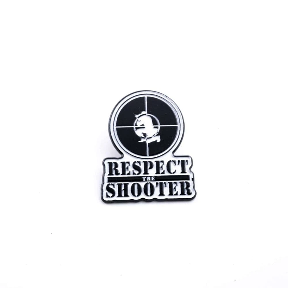 Respect The Shooter Enamel Pin 1 Respect The Shooter Enamel Pin