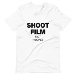Shoot Film, Not People Tee – White
