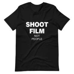 Shoot Film, Not People Tee – Black