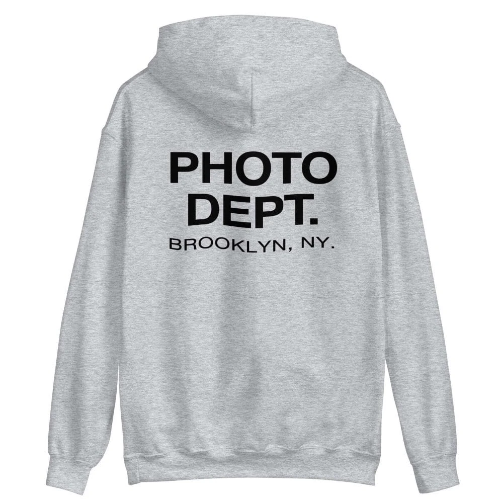 Photo Dept. Unisex Hoodie – Sport Grey 1 Photo Dept. Unisex Hoodie – Sport Grey