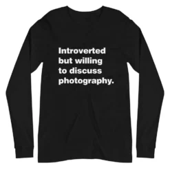 Introverted Unisex Long Sleeve Tee – Black